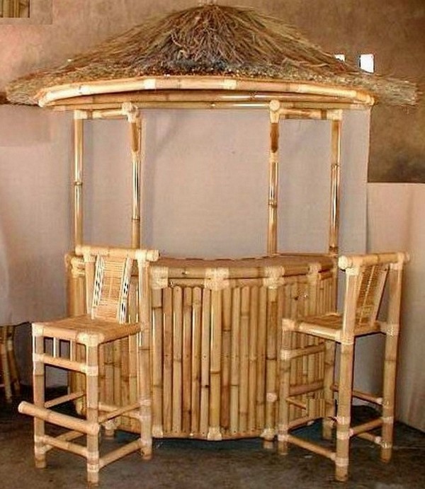 SIK/2200 MOBILE BAR BAMBU MEZZA LUNA mobile bar in bambu arredamento astern  giardino locali [SIK/2200] - €1,890.00 : Dal Pozzo Shop, Cesteria  Arredamento Rattan