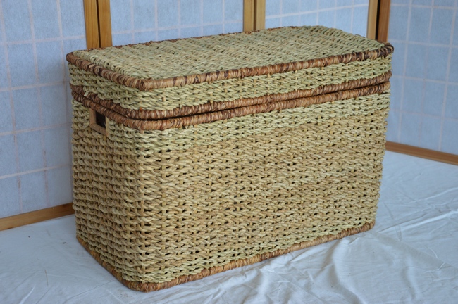 26-0028/2 CESTO PORTABIANCHERIA IN BANANO-GIUNCO CESTO PORTABIANCHERIA  PORTAGIOCHI VIMINI RATTAN MIDOLLINO BAULE [26-0028/2] - €65.00 : Dal Pozzo  Shop, Cesteria Arredamento Rattan